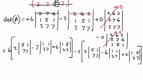 Determinants 4 X 4 Matrix Example 1 Youtube