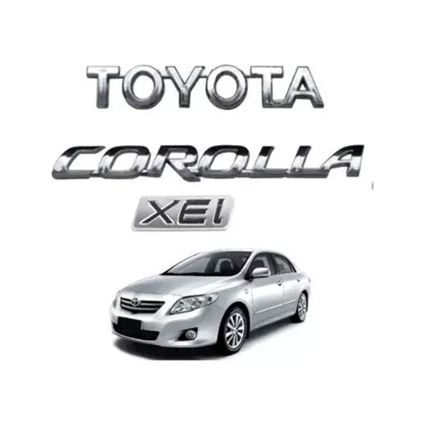 Kit Emblema Mala Toyota Corolla Xei Cromado 09 Até 14 MercadoLivre