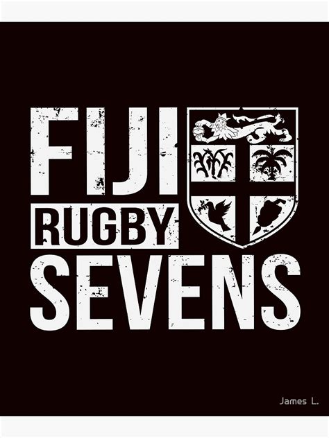 "Fiji Rugby Sevens 7s Proud Fans Of Fijian Team graphic" Poster for ...