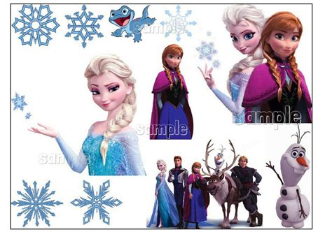 Frozen Edible Cake Topper Printable