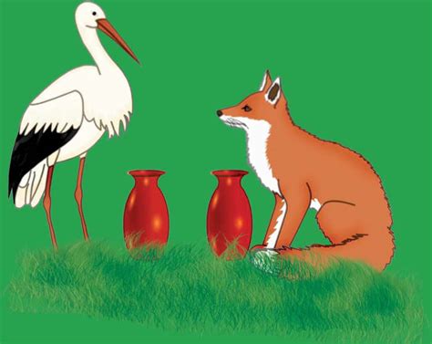 The fox and the stork - story with pictures| Small stories for kids - HubPages