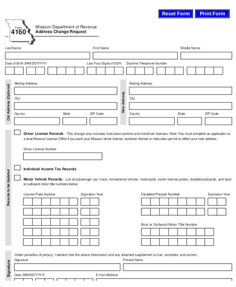 FREE 9 Sample Address Request Forms In MS Word PDF