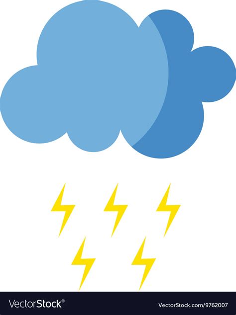 Storm Cloud Royalty Free Vector Image Vectorstock