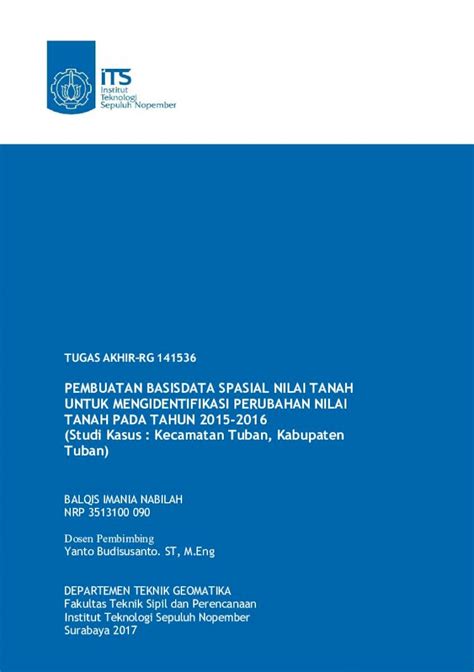 PDF PEMBUATAN BASISDATA SPASIAL NILAI TANAH UNTUK Menggunakan