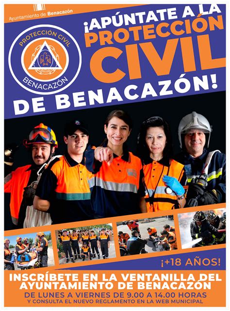 APÚNTATE COMO VOLUNTARIO DE PROTECCIÓN CIVIL DE BENACAZÓN EN LA