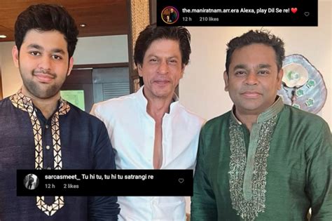 Shah Rukh Khan and AR Rahman have a 'Dil Se' reunion