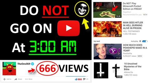 Do Not Go On Youtube At 3 Am Youtube