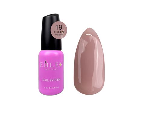 ᐉ EDLEN Water Acrygel 19 NUDE 9 ml рідкий гель купить в интернет магазине NAILSMADE цены