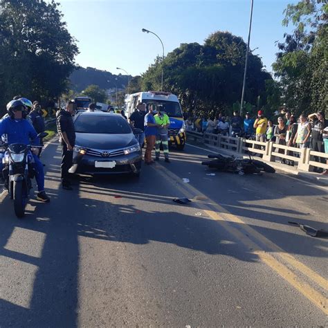 Motociclista Fica Gravemente Ferido Em Acidente Na Br Em Volta