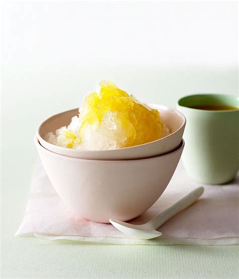 Ginger And Lime Shaved Ice With Mango Syrup Gourmet Traveller