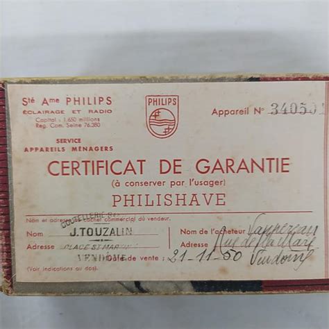 Ancien Rasoir Philips Philishave Sc De Label Emma S