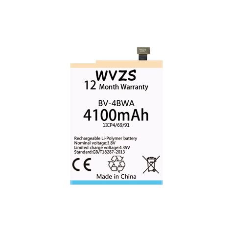 Wvzs 4100mAh Battery BV 4BWA For Microsoft Lumia 1320 Li Polymer