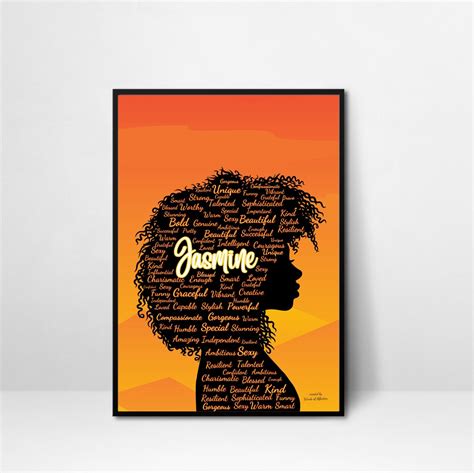 Black Woman Affirmations Wall Art Print Ethnic Woman Print - Etsy