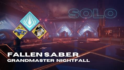 Solo Grandmaster Nightfall Fallen Saber With Coldheart Arc Titan