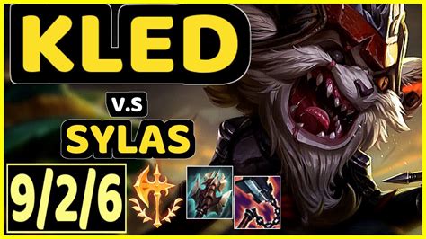 Kled Vs Sylas 926 Kda Top Gameplay Na Ranked Master Youtube