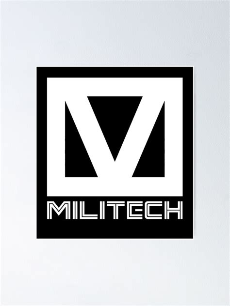 "Cyberpunk Militech Logo - White" Poster for Sale by Reds94 | Redbubble