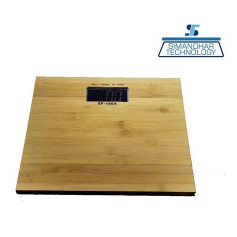 Personal Weighing Scale Wooden 180kg Accuracy 100 Gm At Best Price In