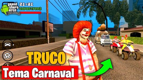 Truco Modo Carnaval En GTA San Andreas Para Android Cyborg19 YouTube