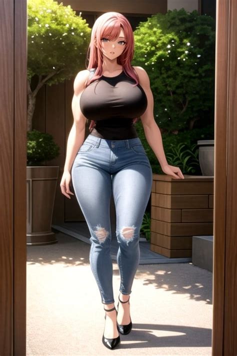 Muscular Casual Large Ass AI Porn