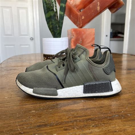 Adidas NMD Olive Green Classic staple Size is... - Depop