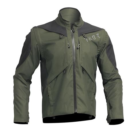 Thor Enduro Jacket Terrain Army Charcoal Maciag Offroad