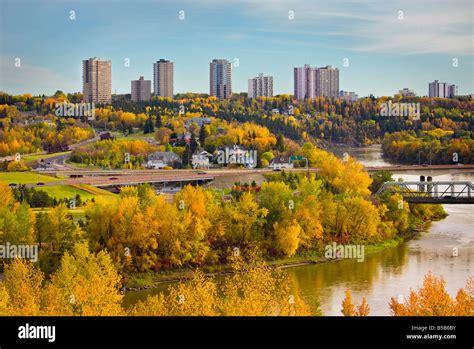 Autumn city skyline, Edmonton, Alberta, Canada Stock Photo - Alamy