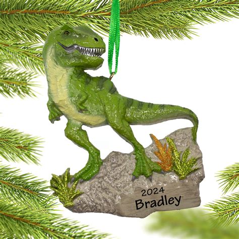 Personalized Dinosaur Christmas Ornaments