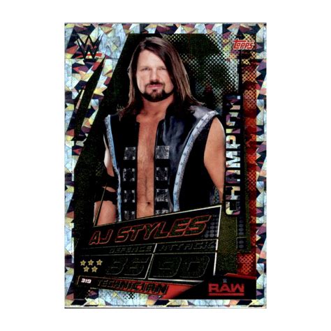 Karte 319 Aj Styles Champions Wwe Slam Attax Universe 299