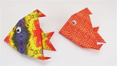 Süßen Fisch falten Kinderleicht total niedlich Origami Anleitung