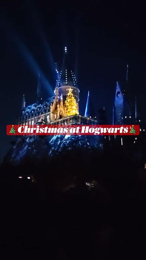 Christmas at Hogwarts. Universal Studios. Harry Potter World. Wizarding ...