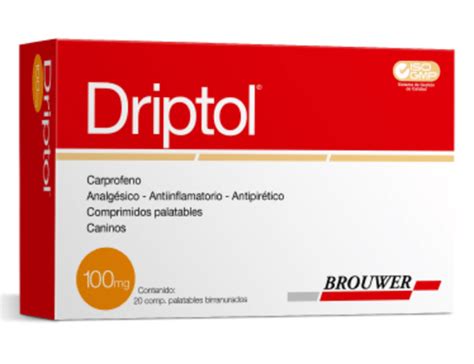 Brouwer Driptol 100mg Carprofeno Premium Pet Care