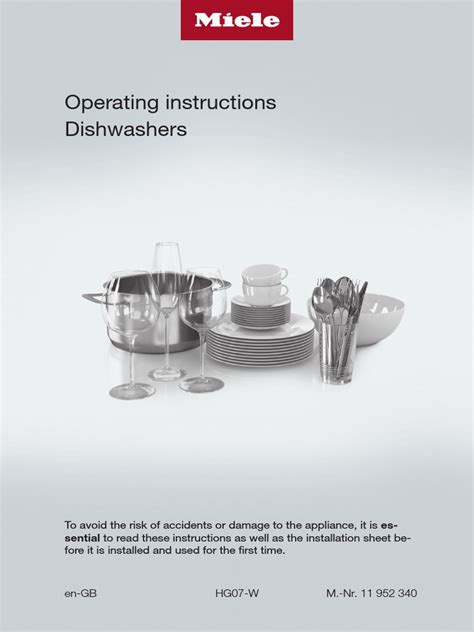 Miele Dishwashers Manual 2022b | PDF | Dishwasher | Ac Power Plugs And ...