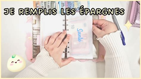 Système des enveloppes je remplis mes épargnes pour le mois de Janvier