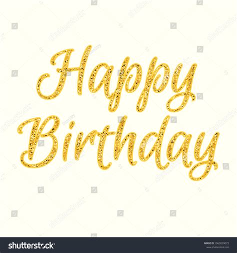 Happy Birthday Glitter Text Clipart Image Stock Vector (Royalty Free ...