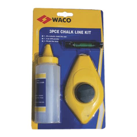 3 Piece Waco Chalk Line Set 30m Brite Lighting