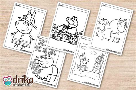 50 Desenhos Da Peppa Pig Para Colorir Grátis Em Pdf