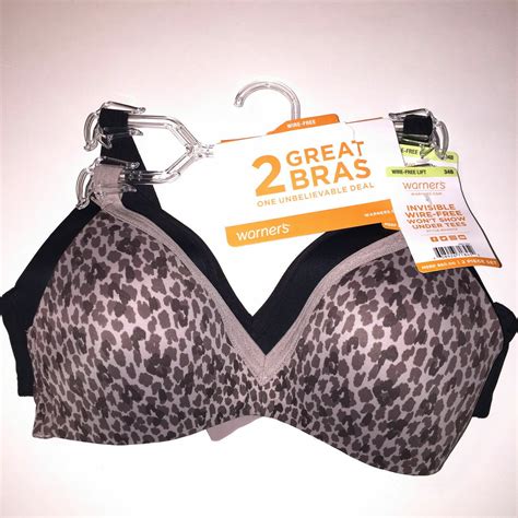 Warners Wirefree Bras T Shirt Lined Seamless Cups Set Of 2 Style 4011 Retail 60 Ebay