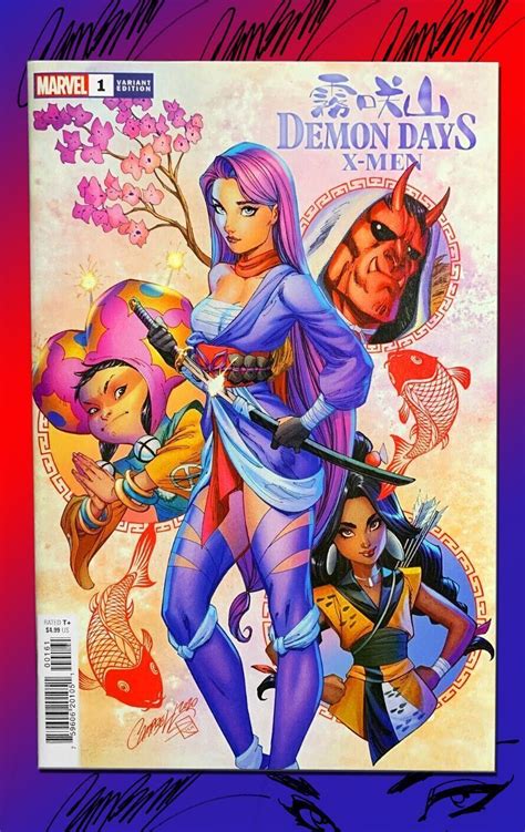 Demon Days X Men 1 Key Very Rare 1 50 J Scott Campbell Variant Mariko