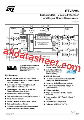 Stv Datasheet Pdf Stmicroelectronics