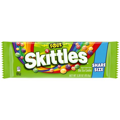 Skittles Sour Candy Share Size 33 Oz Bag