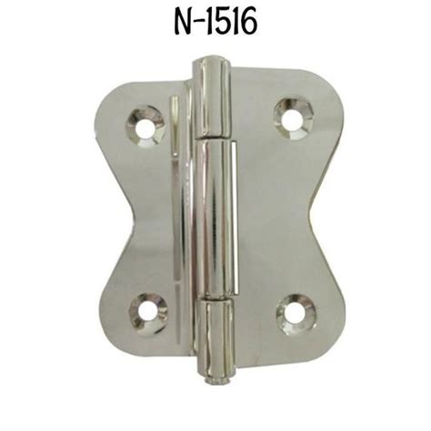 Nickel Hinge Stamped Nickel Plated Brass Hoosier Style Etsy Hinges