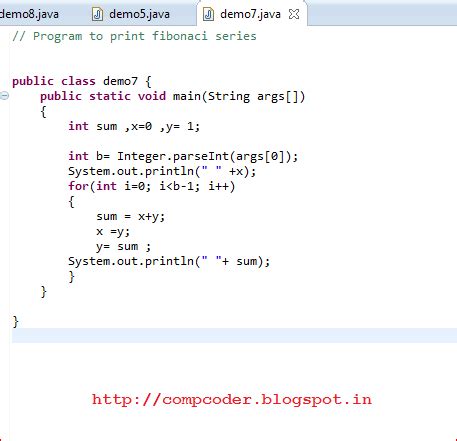 Program To Print Fibonacci Series In Java Shubhs Blog