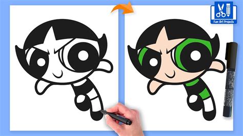 How To Draw Buttercup From The Powerpuff Girls Draw Cartoon