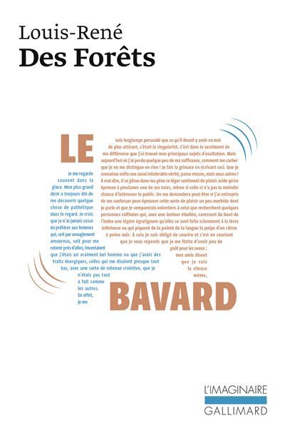 Le Bavard Poche Louis René Des Forêts Achat Livre ou ebook fnac