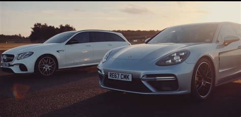 Mercedes AMG E63 Estate Vs Porsche Panamera Sport Turismo Turbo