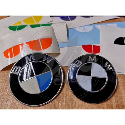 BMW Emblem Sticker Color / Decal (High Quality Sticker) | Shopee Singapore