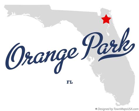 Map of Orange Park, FL, Florida