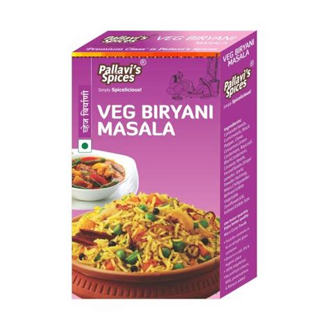 Pallavi S Spices Veg Biryani Masala 50g JioMart