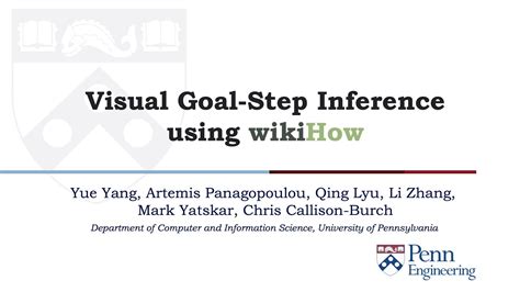 Visual Goal Step Inference Using Wikihow Youtube