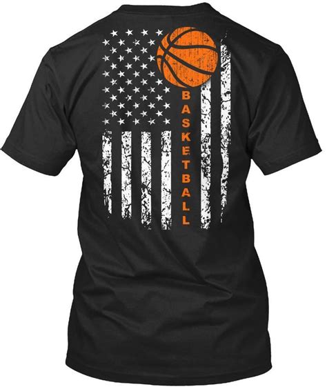 American Basketball Grunge Flag Basketball Funny T Shirt For Men Women